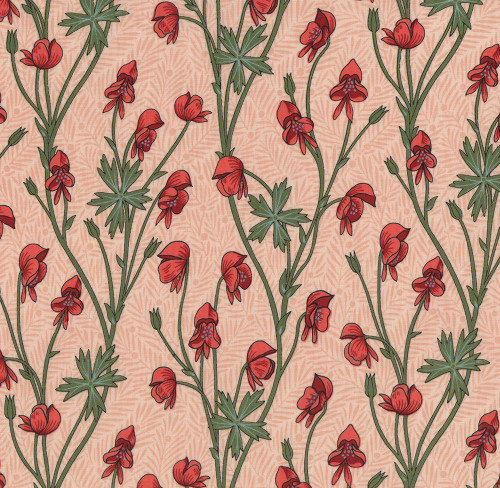 FreeSpirit Fabrics Bedford Park Cotton Lawn by William Morris Monkshood Fuchsia