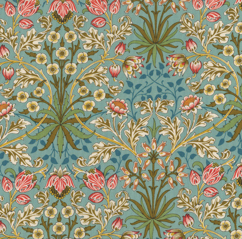 FreeSpirit Fabrics Bedford Park Cotton Lawn by William Morris Hyacinth Mineral