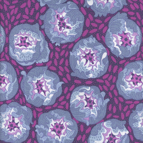 FreeSpirit Fabrics Blostma & Song by Penny Jefferies Flower Festival Blue