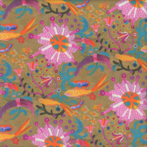 FreeSpirit Fabrics Colori by EstŽ MacLeod SM Goldfish Star Gold