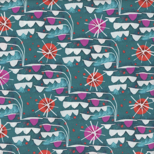 FreeSpirit Fabrics Colori by EstŽ MacLeod Waves Teal