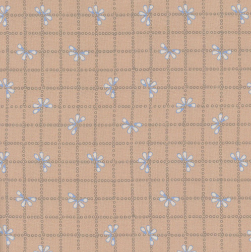 FreeSpirit Fabrics Flourish & Bloom by Helen Prior Bloom Check Tan