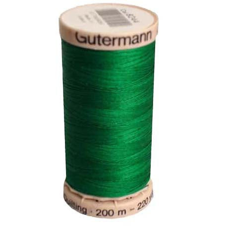 Gutermann Thread Cotton Hand Quilting 40 weight 220 yards Magic Green 8244