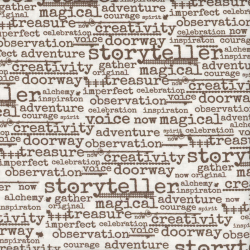 FreeSpirit Fabrics Stamped by Seth Apter Wordster Paper