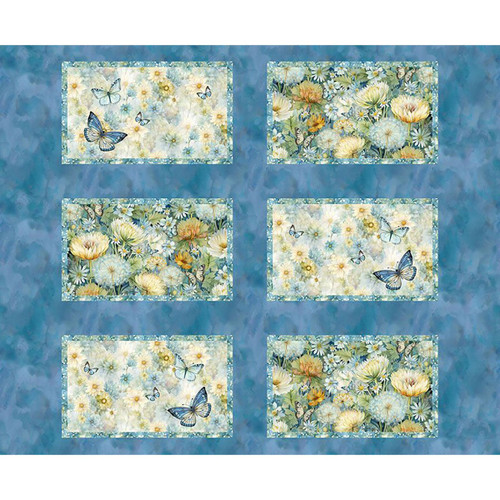 Timeless Treasures Fabrics Forest Whisper Floral Placemat Panel 36 inch