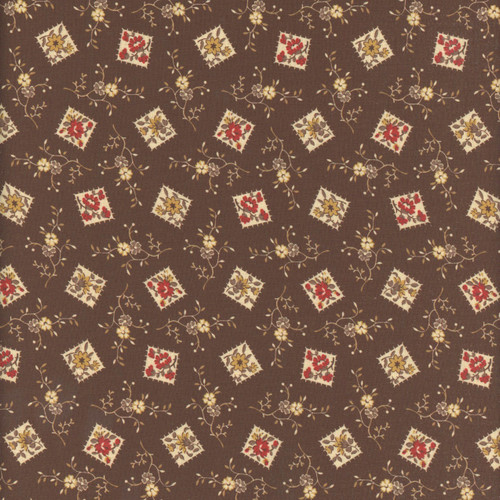 Marcus Fabrics Ultimate Umbers Sheryl Johnson Brown Postage Patches