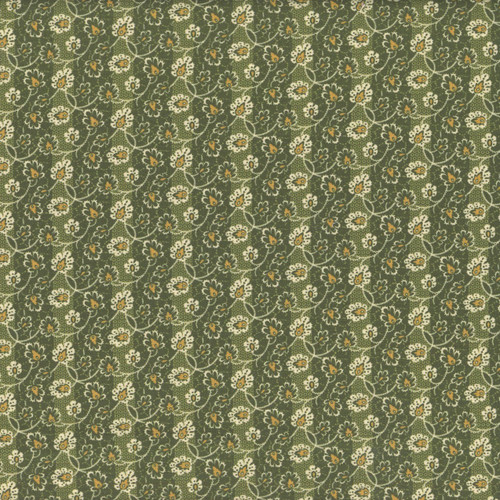 Marcus Fabrics Ultimate Umbers Sheryl Johnson Green Trellis