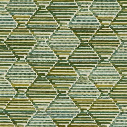 Covington Fabrics Rhombus Foliage Green Woven Geometric Upholstery
