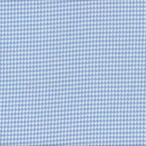 AE Nathan Fabrics Comfy Flannel Prints Blue Houndstooth, blue and white houndstooth pattern fabric.