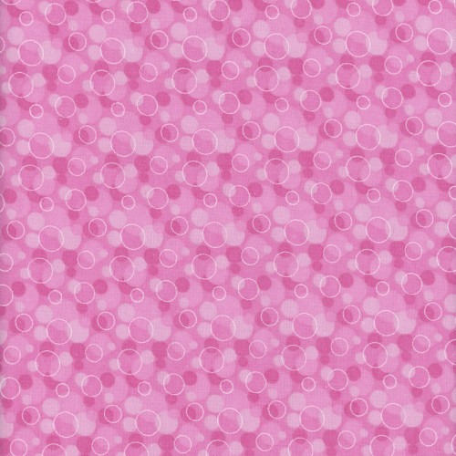 AE Nathan Fabrics Comfy Flannel Prints Pink Bubbles