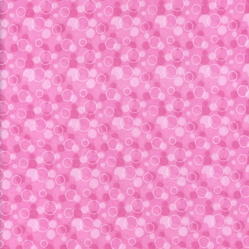 AE Nathan Fabrics Comfy Flannel Prints Pink Bubbles