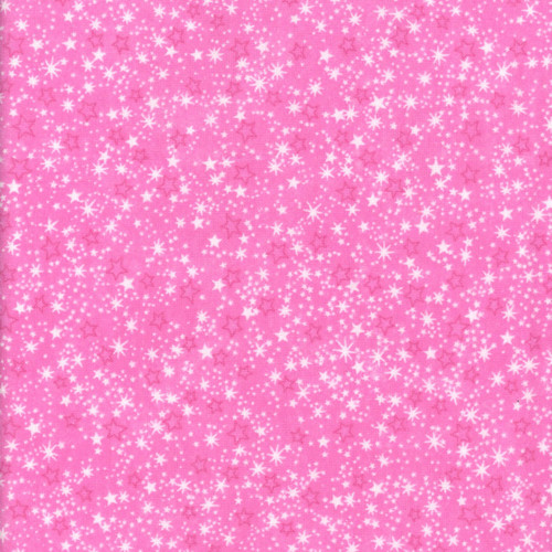 AE Nathan Fabrics Comfy Flannel Prints Pink Stars