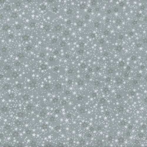 AE Nathan Fabrics Comfy Flannel Prints Grey Stars