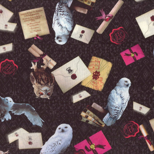 Benartex Harry Potter Black Owl Postal Service Screamers