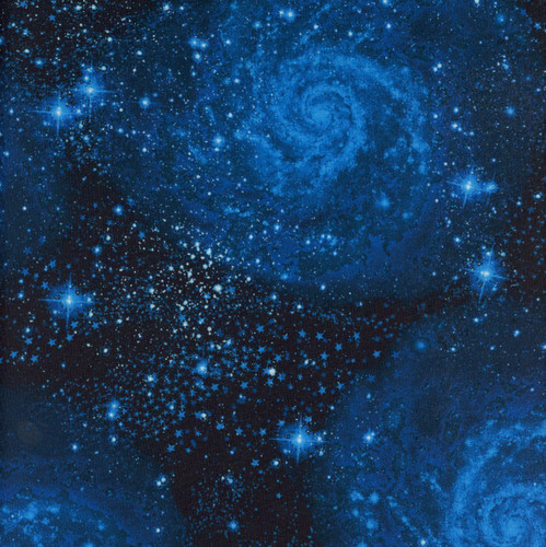 Benartex Harry Potter Royal Blue Magical Basic Stars
