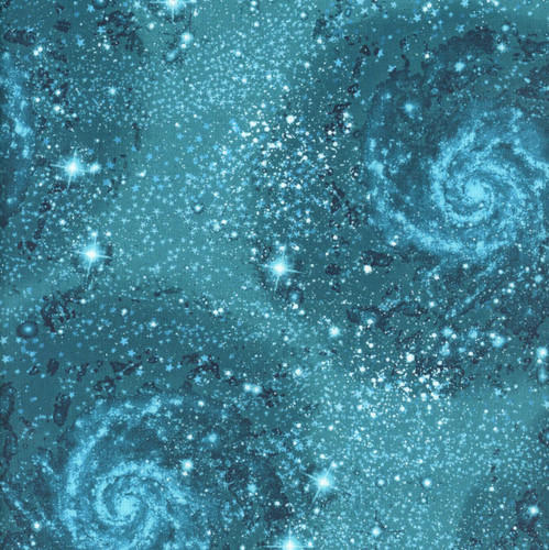 Benartex Harry Potter Teal Magical Basic Stars
