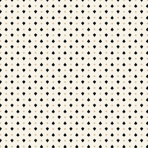 Marcus Fabrics Full House George Mccartney Cream Spades