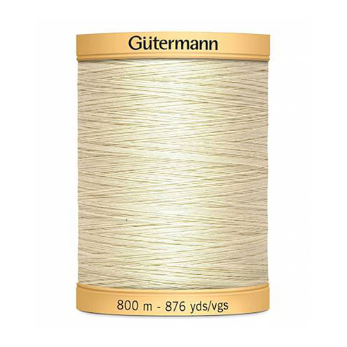 Gutermann Thread Cotton Hand Quilting 40 weight 220 yards Light Pearl 919