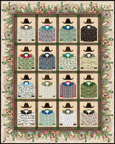 In The Beginning Fabrics Southwest Minis by Jason Yenter Rodeo Quilt Kit