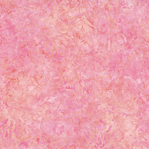 Wilmington Prints Fabrics Desert Blossom Batiks Paisley & Flowers Pink