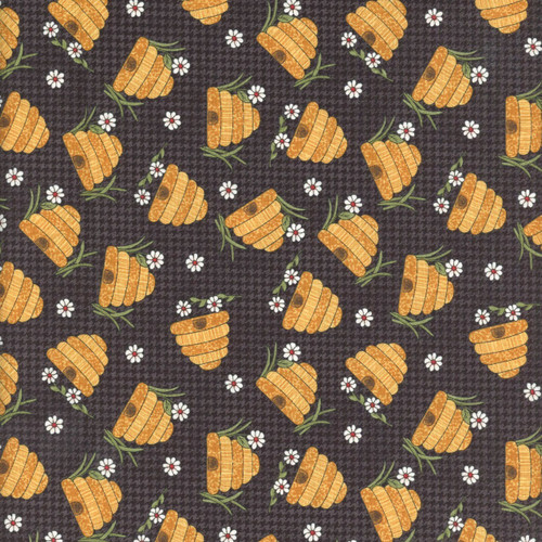 Benartex Fabrics Prairie Chicks Cheryl Haynes Prairie Hive Black