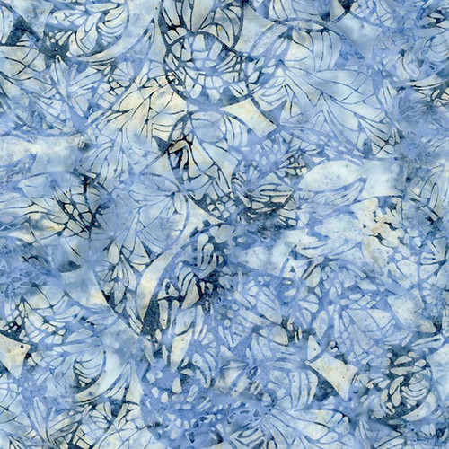 Timeless Treasures Fabrics Luna Tonga Batiks Sky Mosaic Paisley