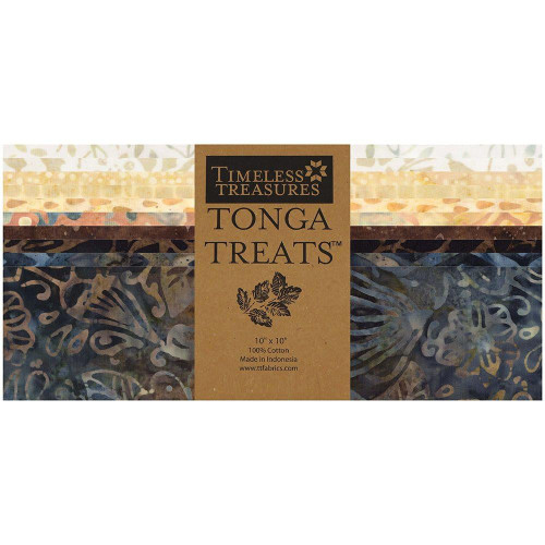 Timeless Treasures Fabrics Luna Tonga Batiks Luna Layer Cake Ten Inch Squares