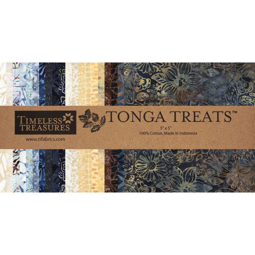 Timeless Treasures Fabrics Luna Tonga Batiks Luna Charm Squares Five Inch