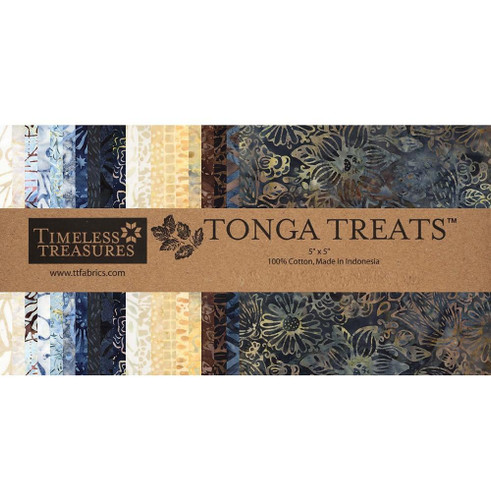 Timeless Treasures Fabrics Luna Tonga Batiks Luna Charm Squares Five Inch