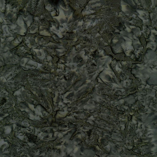 Timeless Treasures Fabrics Tonga Java Blender Batiks Poseidon Java Blenders, black and gray marbled fabric with intricate swirling and textured patterns.