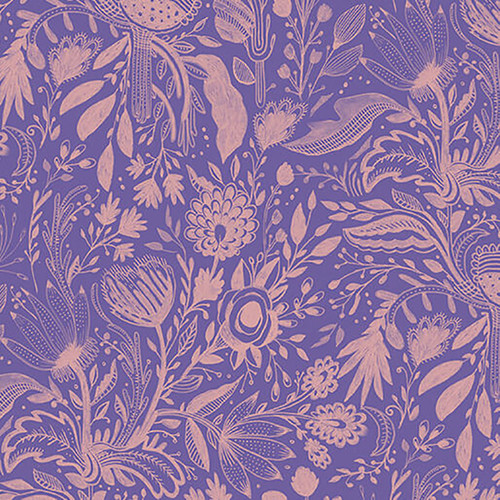 Benartex Fabrics Gentle Warriors Danielle Duer Dreaming Colors Purple