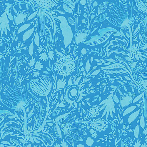 Benartex Fabrics Gentle Warriors Danielle Duer Dreaming Colors Turquoise