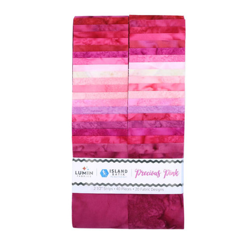 Island Batik Fabrics Foundations Precious Pink Batiks Strip Pack