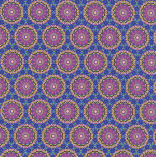 Hoffman Fabrics Bubblelicious Marlies Amethyst Purple Mandala Pinwheels