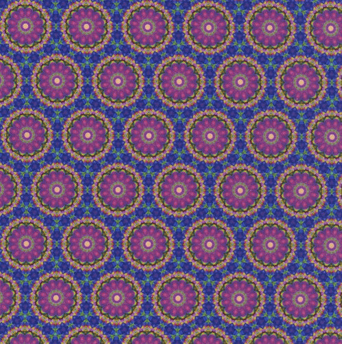 Hoffman Fabrics Bubblelicious Marlies Amethyst Purple Mandala Pinwheels