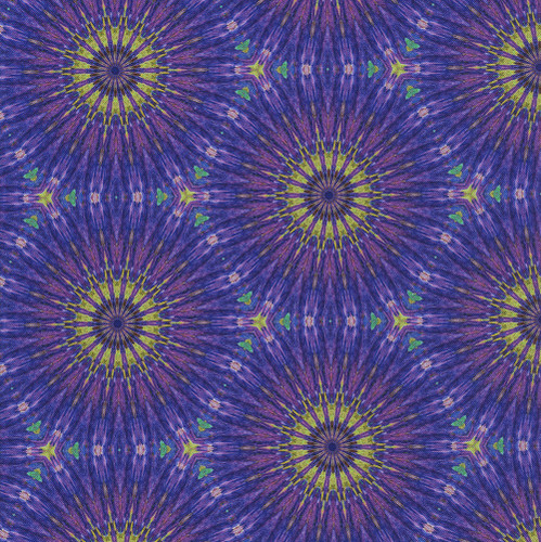 Hoffman Fabrics Bubblelicious Marlies Purple Lime Green Kaleidoscope Sunflower