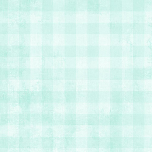 Wilmington Prints Fabrics Dry Brush Checks Danhui Nai Checks Pale Aqua Blue, fabric pattern with a soft checkered design in pale aqua blue color.