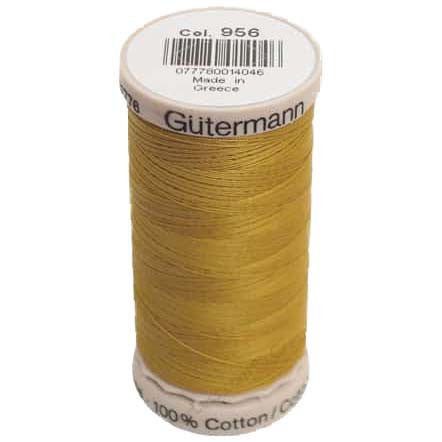 Gutermann Thread 40 Wt Cotton Quilting 956 Gold.  220 yards per spool, sold individually.