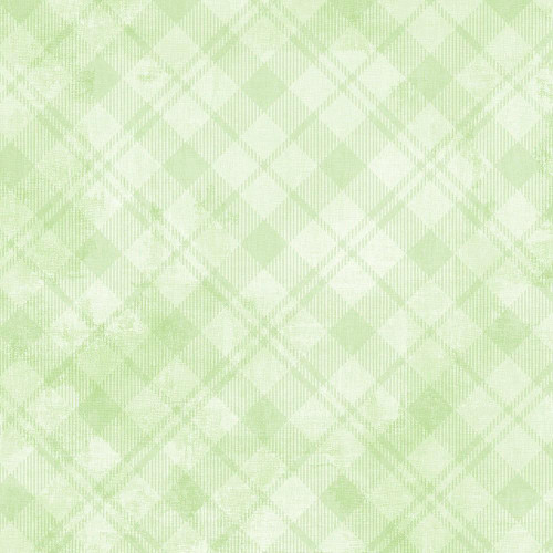 Wilmington Prints Fabrics Dry Brush Plaid Danhui Nai Plaid Pale Lime Green, a close-up image of a fabric with a soft plaid pattern in light lime green shades.