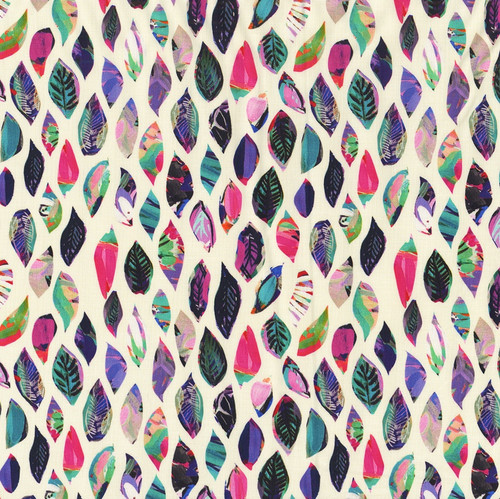 Clothworks Fabrics Melissa Polomsky  Sunset Meadow Leaves