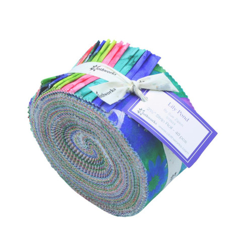 Clothworks Fabrics Lily Pond by Sue Zipkin Strip Roll 2.5 Inch Fabric Strips
