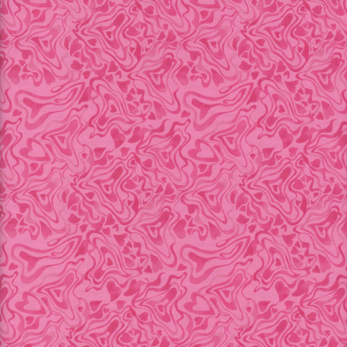 Clothworks Fabrics Love Matters by Claudia Bianchi Pink Tonal Hearts