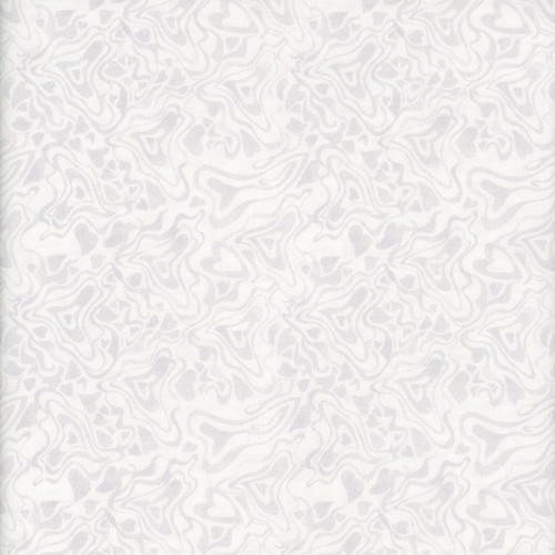 Clothworks Fabrics Love Matters by Claudia Bianchi White on White Liquid Tonal Hearts