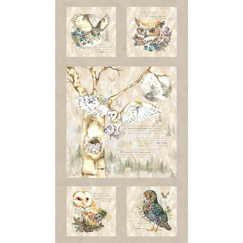Clothworks Fabrics Night Whispers 24 Inch Panel