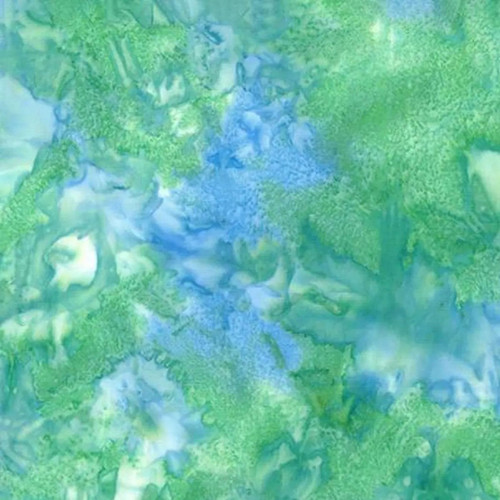 Hoffman Fabrics Bali Batiks Seaglass Blue Green Mottle Batik