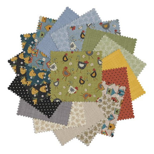 Benartex Fabrics Prairie Chicks Cheryl Haynes Prairie Chicks Charm Squares 5 Inch