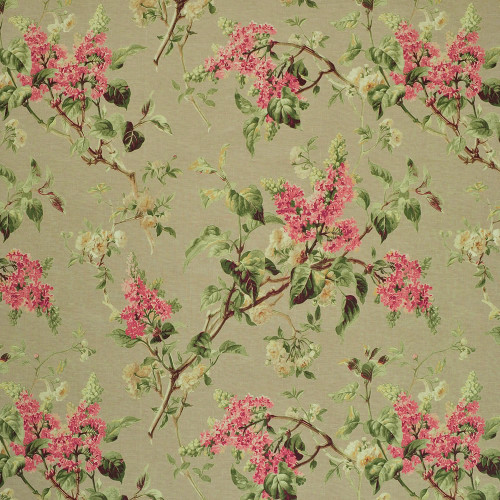 P Kaufmann Fabrics Noelle Document Wisteria Floral Brown Pink