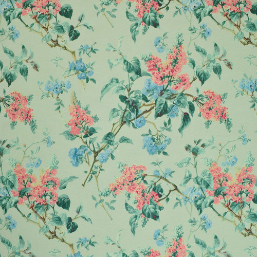 P Kaufmann Fabrics Noelle Celadon Green Wisteria Floral Spa Blue Green Pink