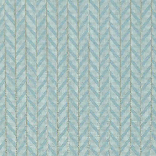P Kaufmann Fabrics Walker Mist Spa Blue Cream Woven Herringbone Stripe