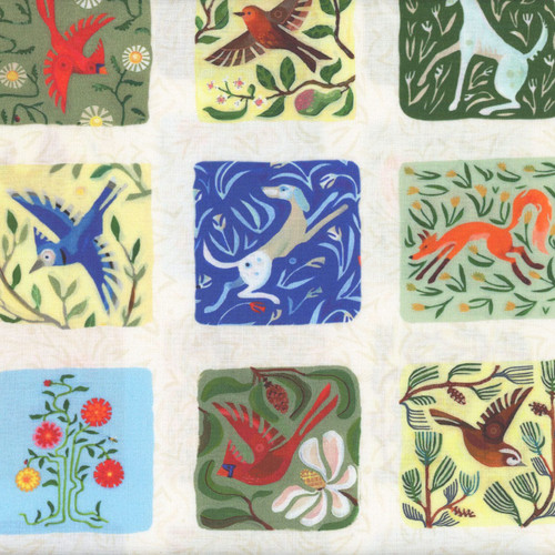 FreeSpirit Fabrics Backyard Wonder by Adam Trest Storytellers Patchwork Tile